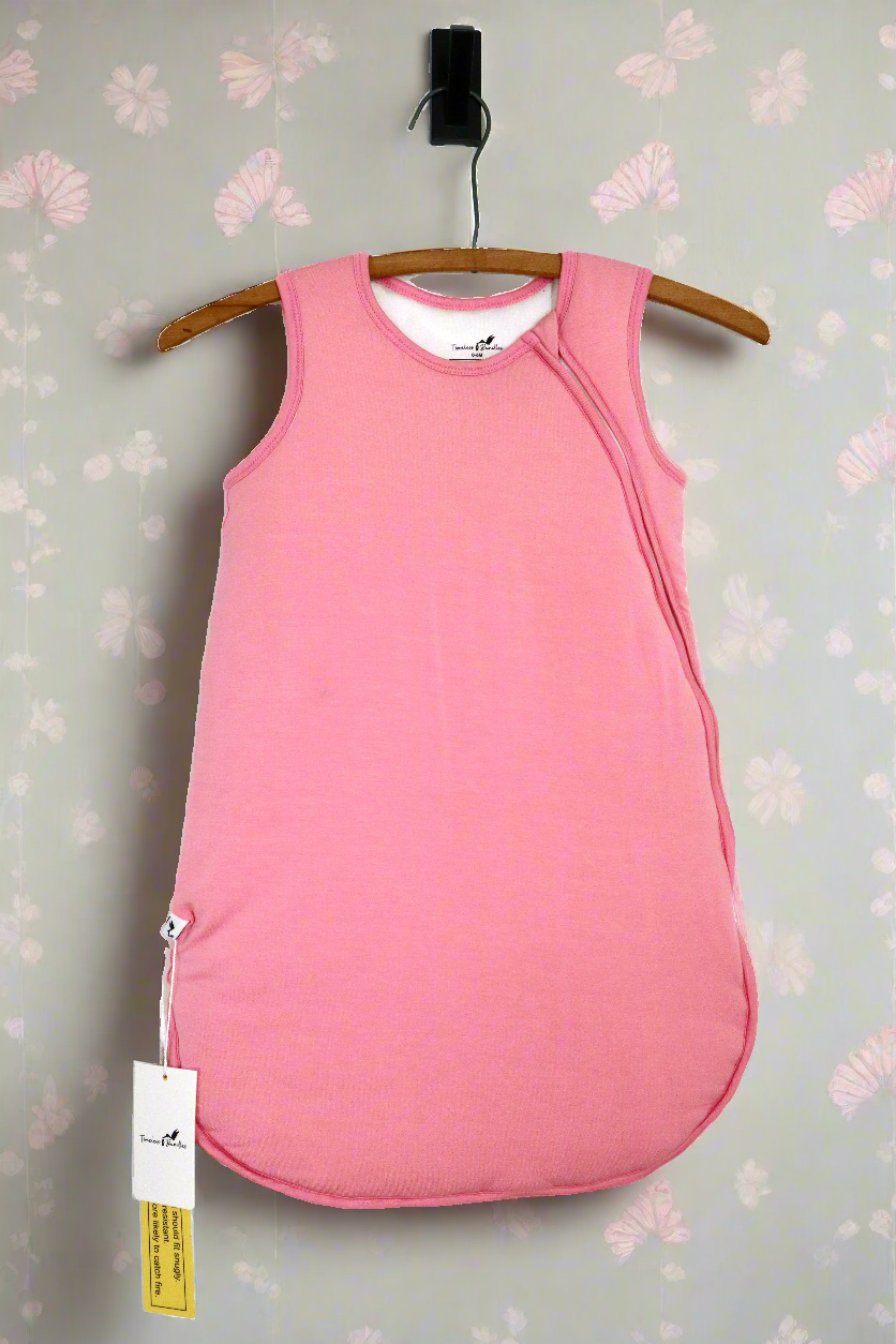 TOG Sleep Sack, 2-Way Zip Quilted Bamboo Sleep Bag, Aruba Pink