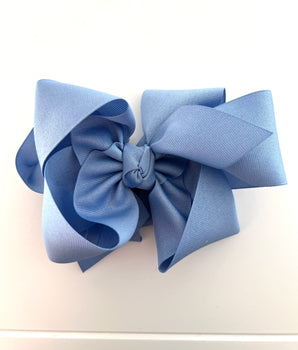 Beyond Creations Multi-Loop Grosgrain Hair Bow in Wells Beach Blue