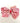 Wee Ones Holiday Stripe Printed Sequin Hair Bow