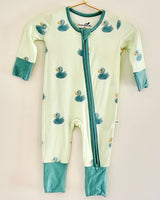 Timeless Bundles Duckling Dreams Zip-Up Bamboo Pajamas