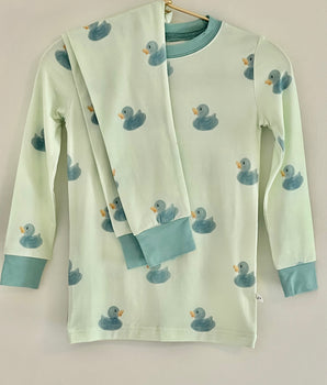 Duckling Dreams Bamboo Long Sleeve 2-Piece Pajamas