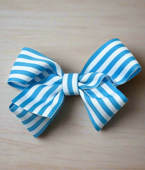 Seaside Stripes Hair Bow from Timeless Bundles